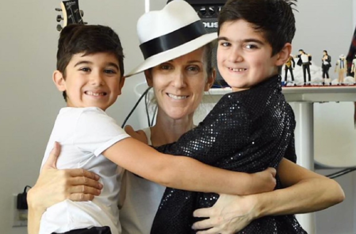 La rcente photo des jumeaux de Cline Dion dchane le web